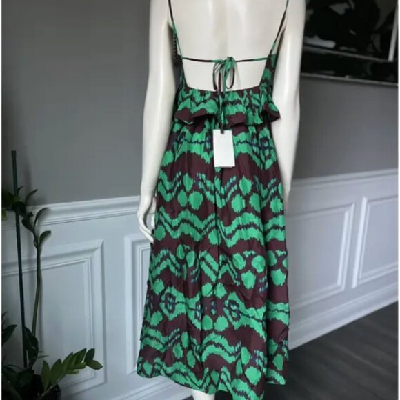 Ulla Johnson Amaliya Silk Ikat Print Dress - Picture 3 of 6